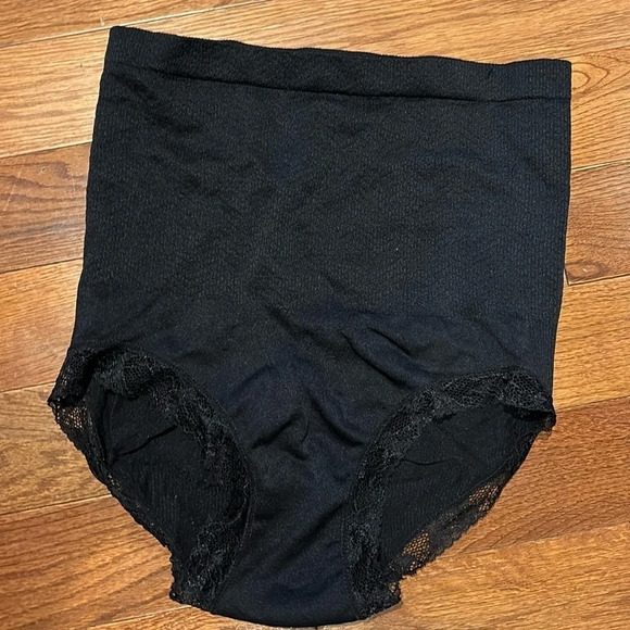 Tahari seamless control high waisted brief with  lace trim Sz M - Picture 4 of 14